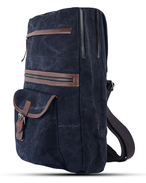 Vintage Cross Body Backpack Over the Shoulder Bag for Men & Women  One Strap Daypack