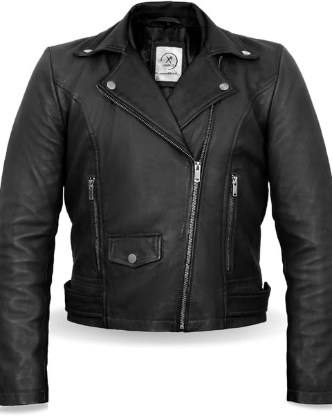 Leather Jacket For Woman’s | Moto Biker Jacket Women Short Coat Jacket