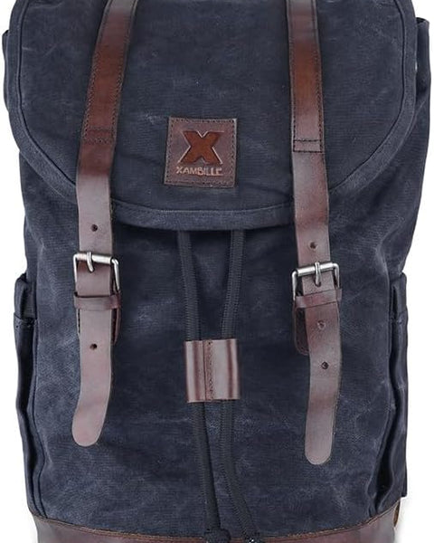 Vintage Canvas Leather Backpack Laptop Bags for Men & Women