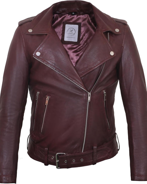 Geniune Leather Jacket for Women| Motorcycle Leather Jacket with Waist Belt