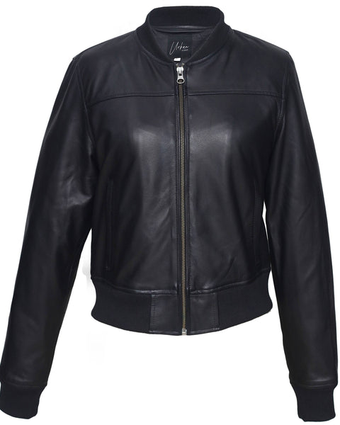 BOMBER WOMEN LEATHER JACKET