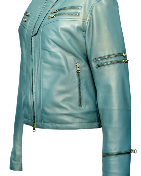 FLJ NOVELTY WOMEN LEATHER JACKET