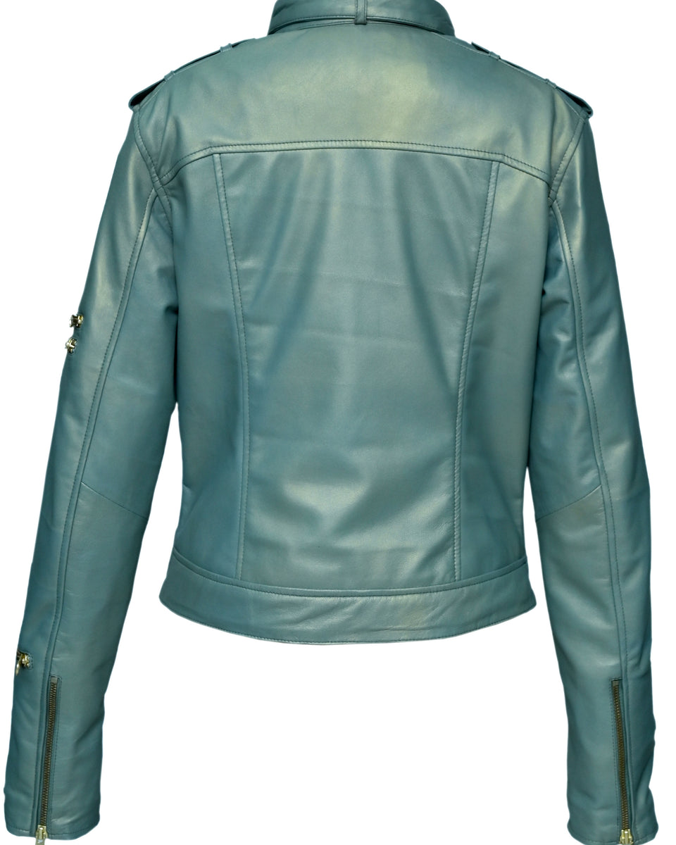 FLJ NOVELTY WOMEN LEATHER JACKET