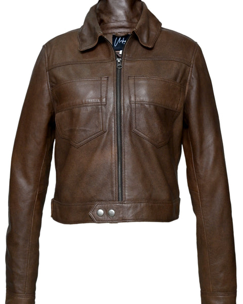 ROGVE WOMEN LEATHER JACKET