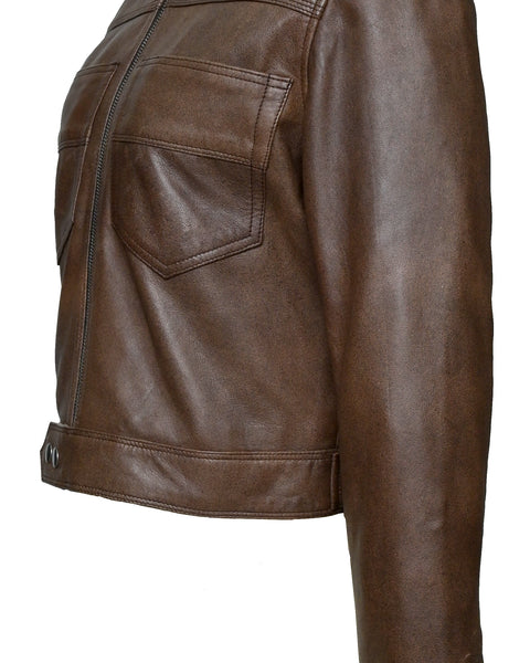 ROGVE WOMEN LEATHER JACKET