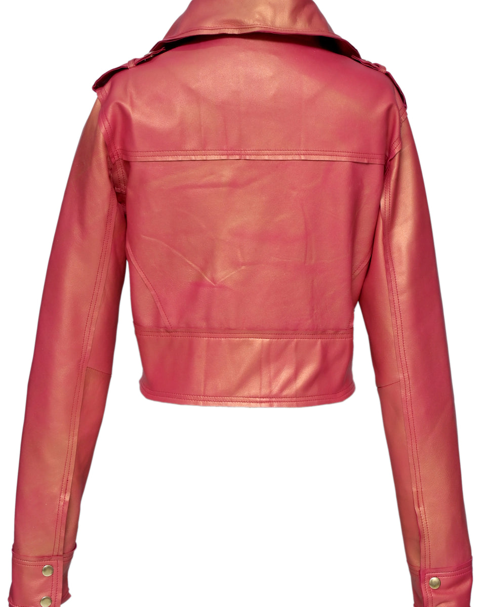 CLASSIC MOTO NOVELTY WOMEN LEATHER JACKET