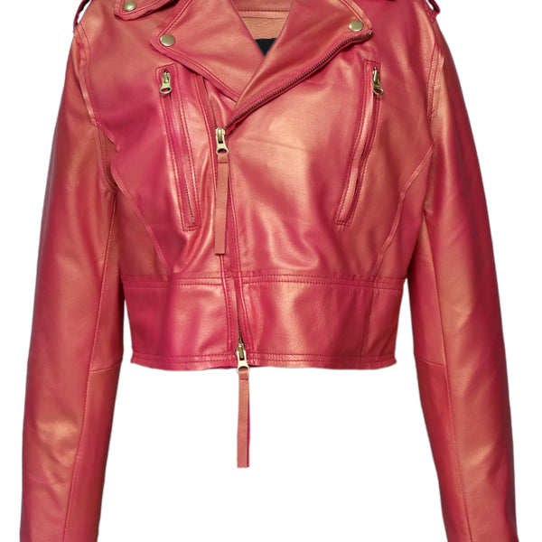 CLASSIC MOTO NOVELTY WOMEN LEATHER JACKET