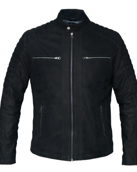 BIKER FOUR MENS LEATHER JACKET