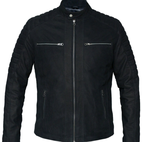 BIKER FOUR MENS LEATHER JACKET