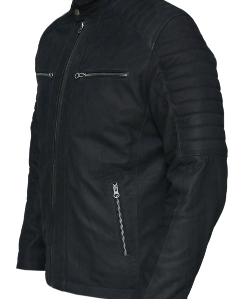 BIKER FOUR MENS LEATHER JACKET