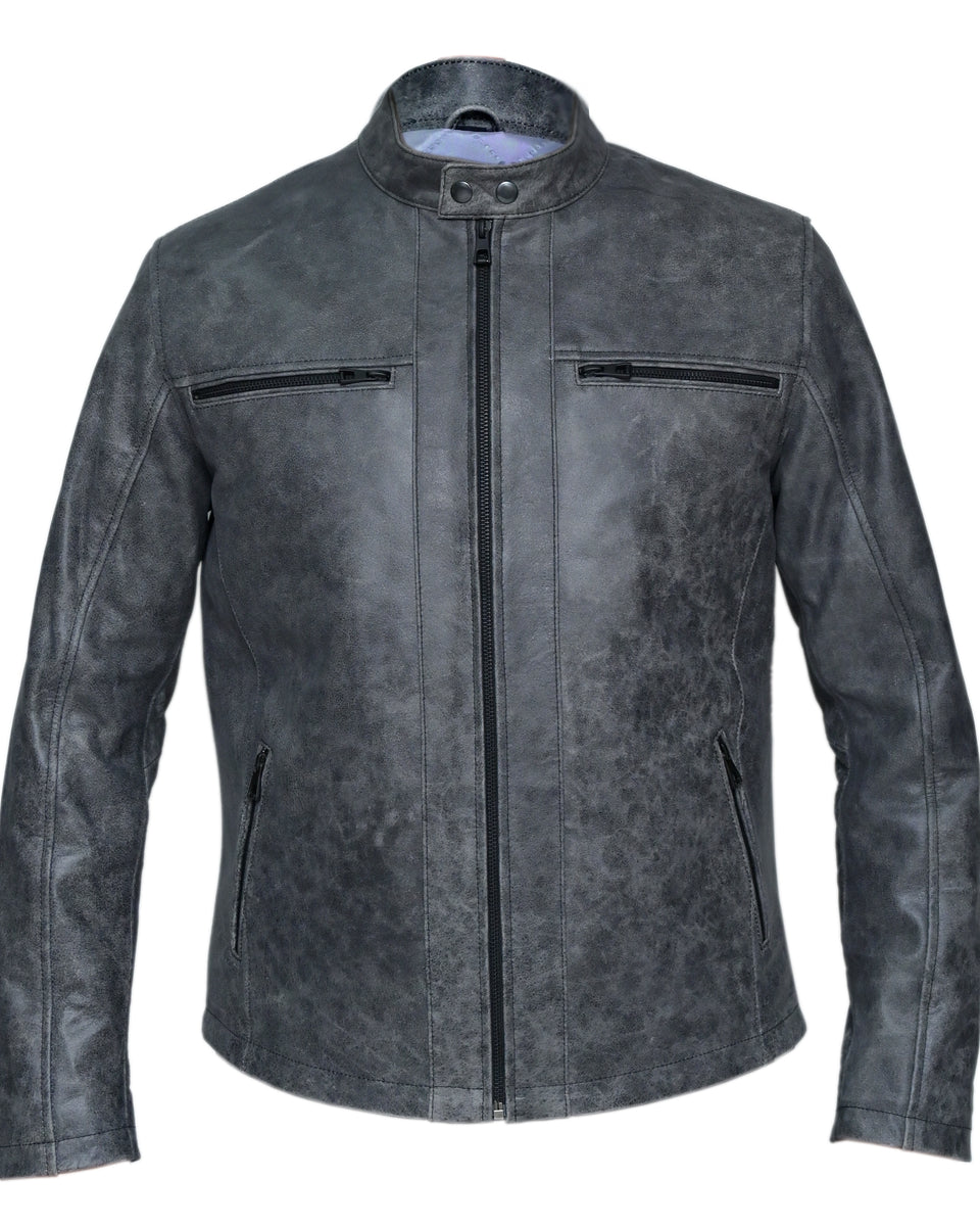 G SIX MENS LEATHER JACKET