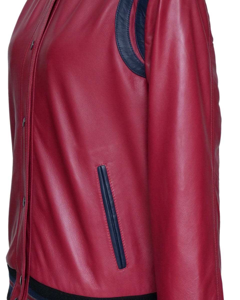 BROOKE BOMBER WOMEN LEATHER JACKET