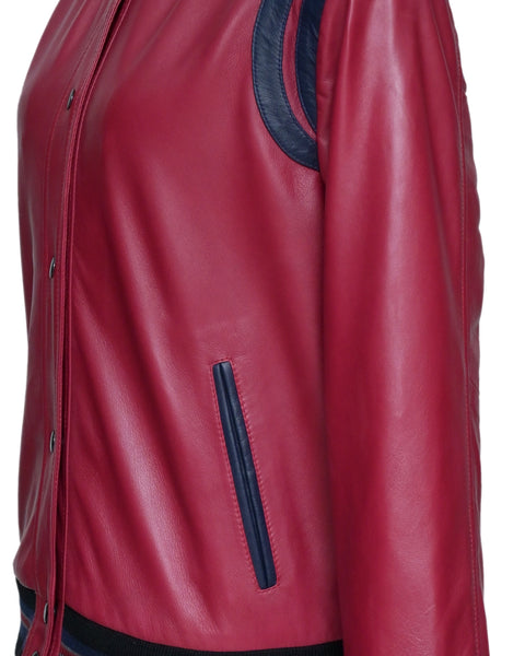 BROOKE BOMBER WOMEN LEATHER JACKET