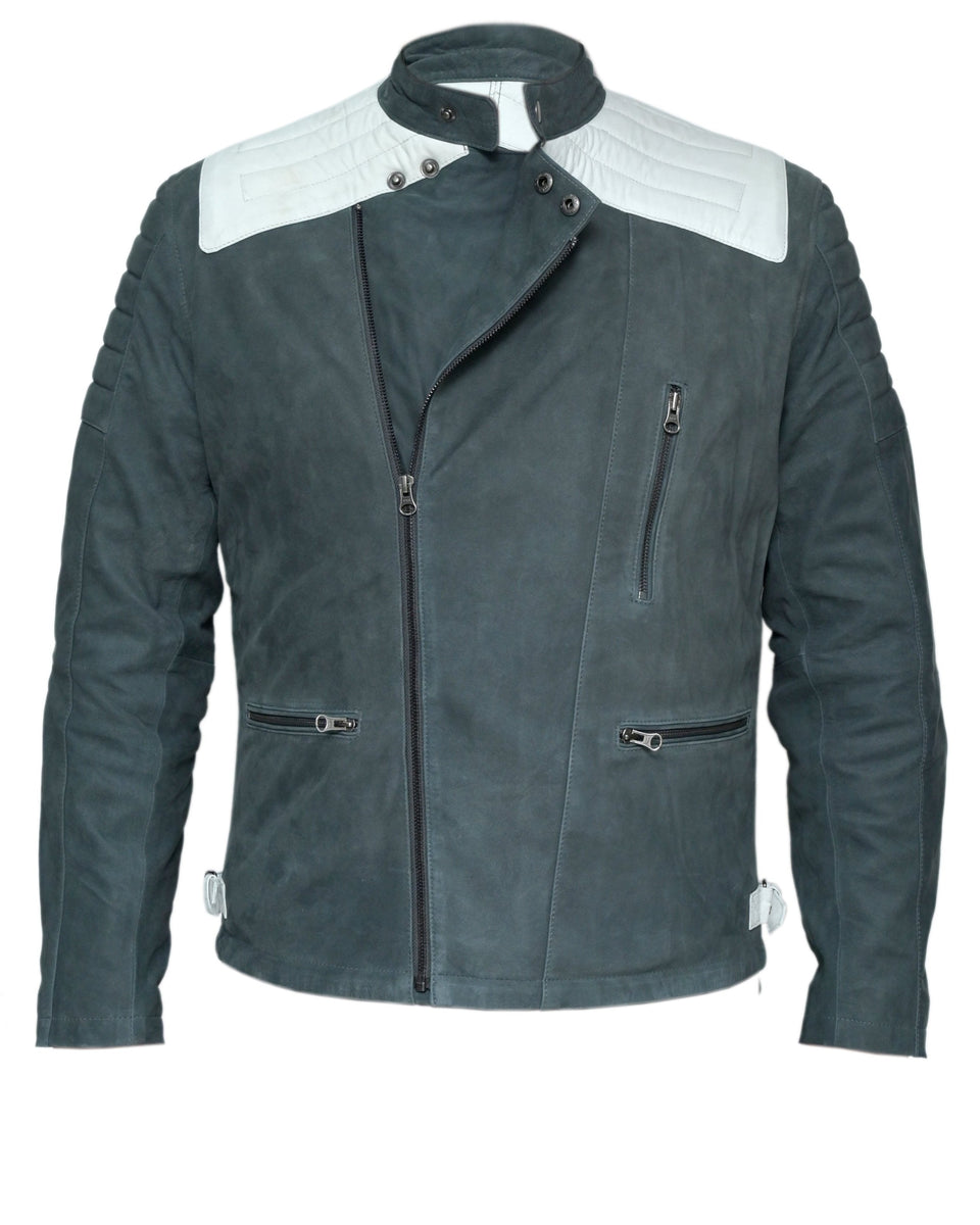 RETRO TWO MENS LEATHER JACKET