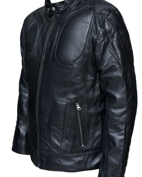 MENS ALEXANDER BIKER LEATHER JACKET