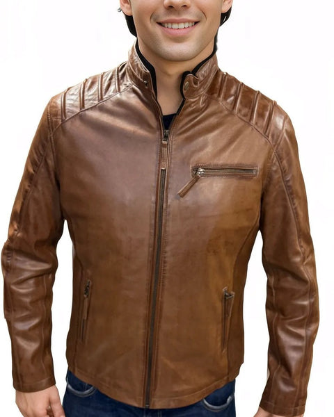 MENS HERCULES EIGHT LEATHER JACKET