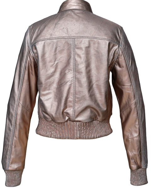 BOMBER NOVELTY WOMEN LEATHER JACKET