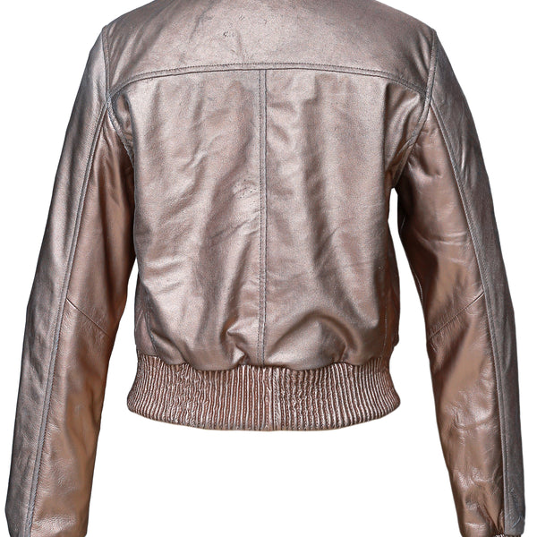 BOMBER NOVELTY WOMEN LEATHER JACKET