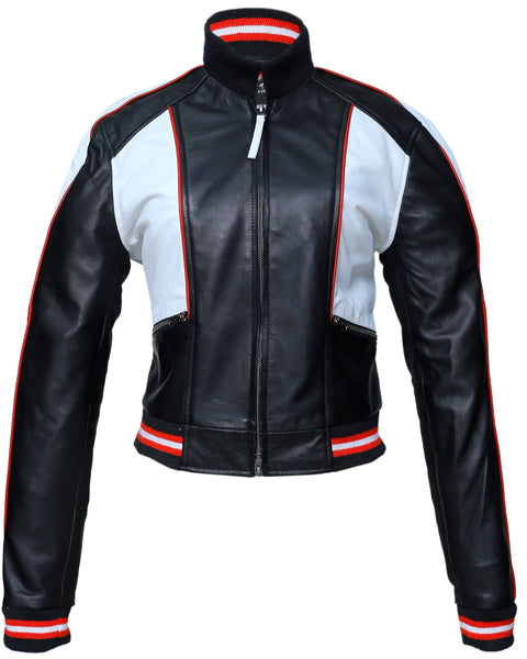 LUNA TRACK WOMEN LEATHER JACKET