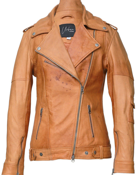 MYSTIQUE MOTO WOMEN LEATHER JACKET