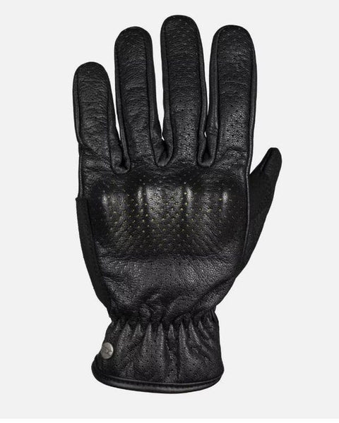 Men's cafe race biker premium leather gloves real black warm winter gloves